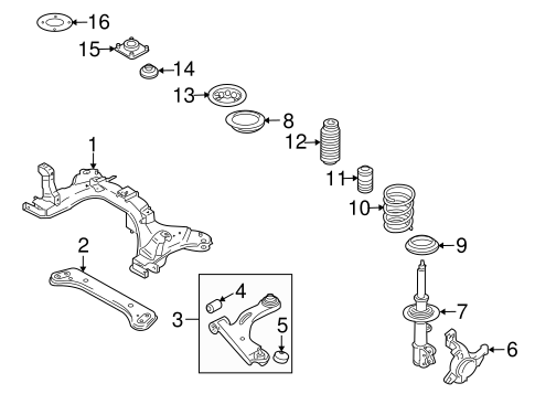 Tribute SUSPENSION COMPONENTS