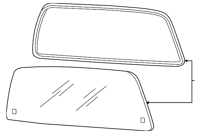 7A2Z-3542006-B Деталь BACK GLASS