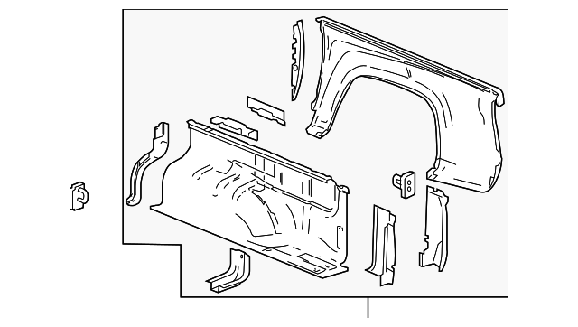 88980484 Деталь SIDE PANEL, LEFT