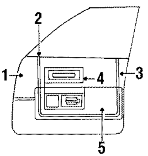 DeVille INTERIOR TRIM - FRONT DOOR