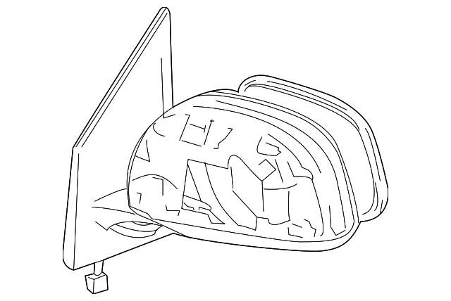 87931-0R010 Деталь MIRROR GLASS, RIGHT
