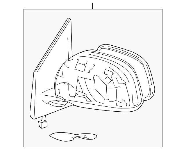 87909-0R010 Деталь MIRROR ASSY, LEFT