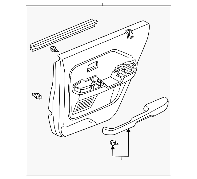 83700-S9V-A21ZA Деталь LINING ASSY., R. RR. DOOR *G59L* (LEA) (