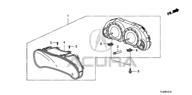 TSX SEDAN METER COMPONENTS