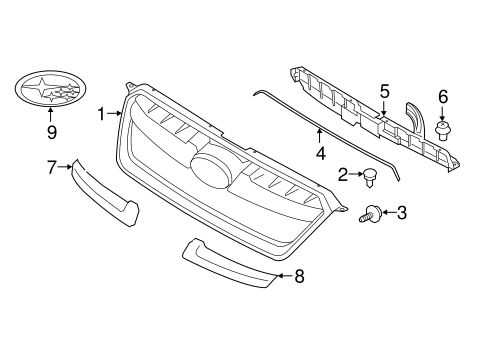 Impreza GRILLE & COMPONENTS
