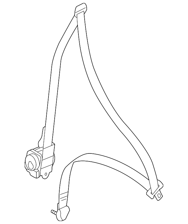 7000C816 SEAT BELT ASSY, RIGHT