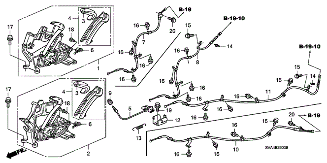 CHASSIS/PARKING BRAKE for 2006 Honda CIVIC COUPE #1