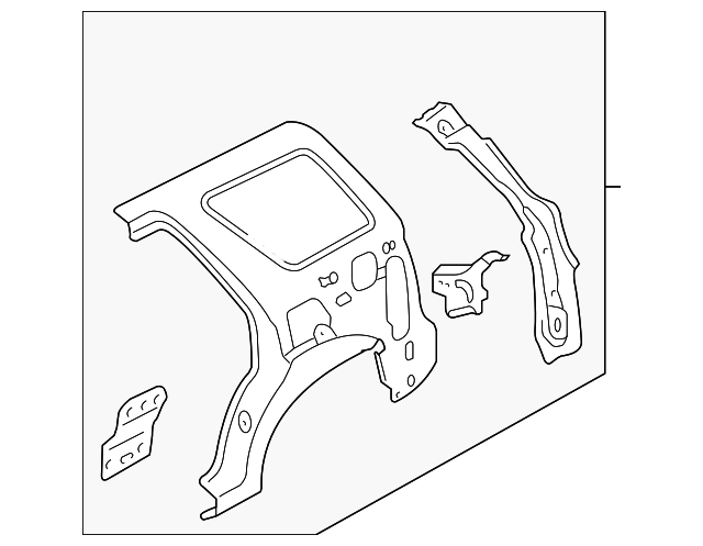 8L8Z-7827864-A Деталь INNER PANEL ASSY, RIGHT