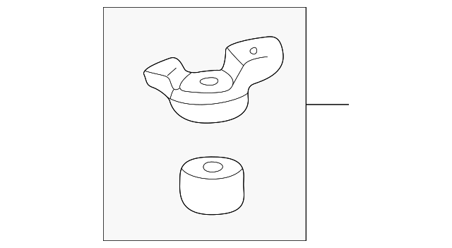 90948-01076 Деталь SHOCK CUSHION, LEFT