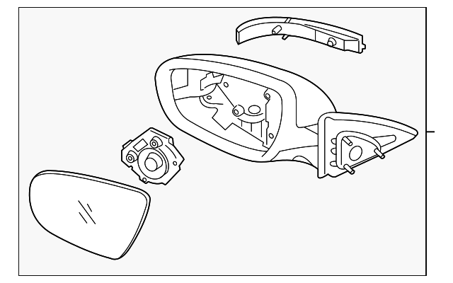 87610-2T110 Деталь MIRROR ASSY, LEFT
