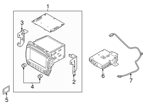 Forte Koup NAVIGATION SYSTEM COMPONENTS
