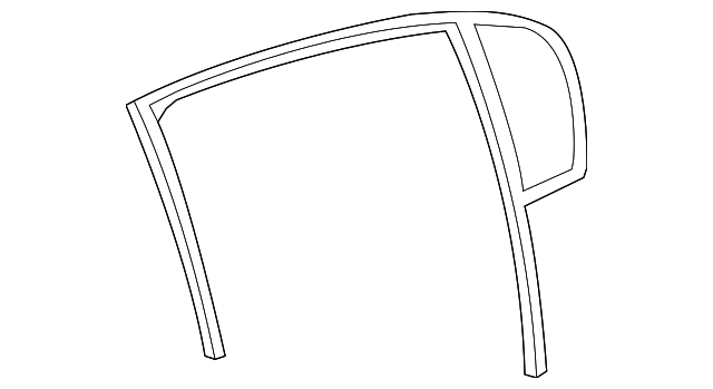 15866296 Деталь FIXED GLASS, LEFT