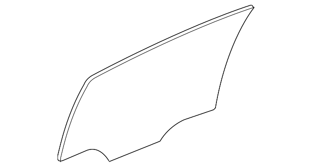 15830335 Деталь DOOR GLASS, LEFT