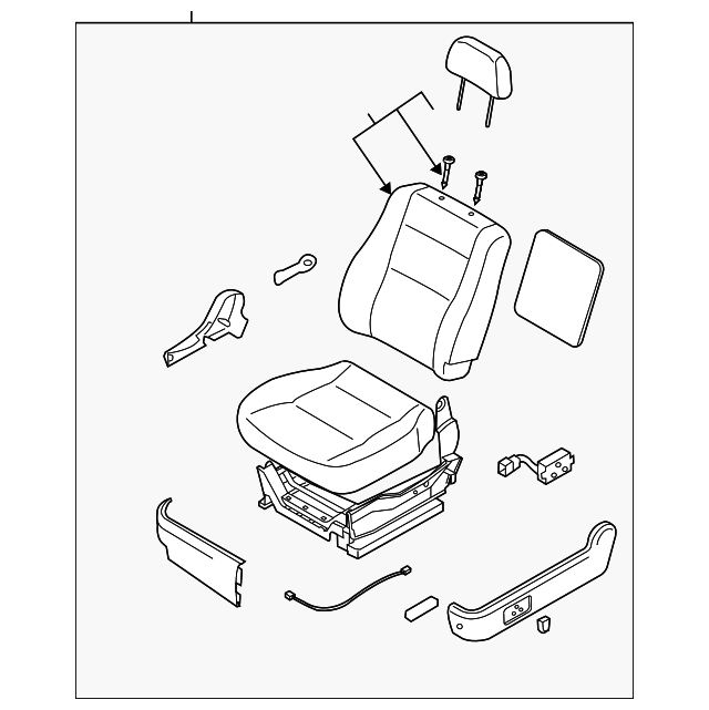 88003-3E084CY5 Деталь SEAT ASSY, LEFT