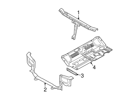 Santa Fe RADIATOR SUPPORT