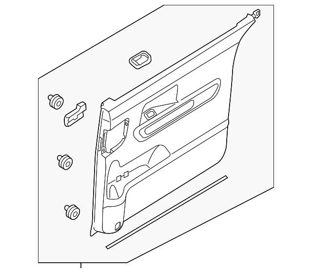 83306-A9110BF1 DOOR TRIM PANEL, RIGHT