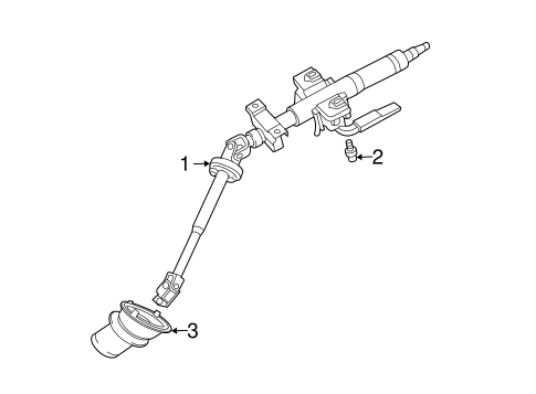 Endeavor STEERING COLUMN ASSEMBLY