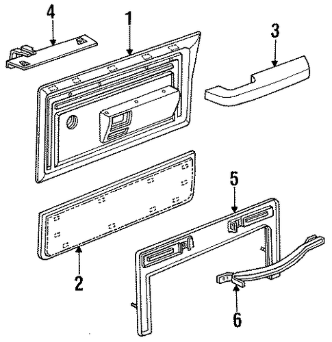 D100 INTERIOR TRIM - FRONT DOOR