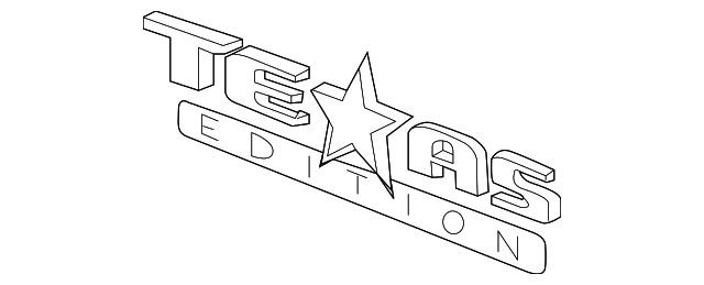22916054 NAMEPLATE, RIGHT