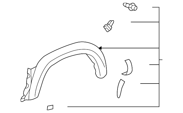 75605-42900 Деталь WHEEL FLARE, RIGHT