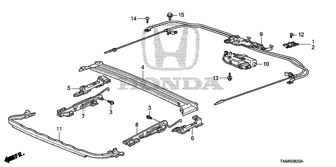 INTERIOR / BUMPER/ROOF SLIDE COMPONENTS for 2009 Honda ACCORD SEDAN #1