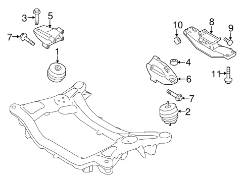 Genesis Coupe ENGINE & TRANS MOUNTING