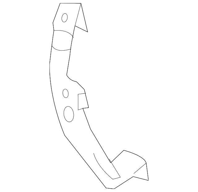 86517-1M000 Деталь UPPER RETAINER, LEFT