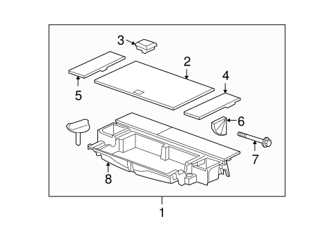 Enclave INTERIOR TRIM - REAR BODY
