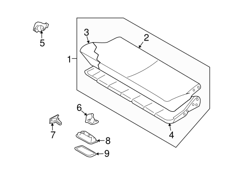 Quest REAR SEAT COMPONENTS 3