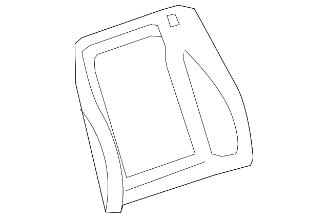 15815905 Деталь SEAT BACK PANEL, RIGHT