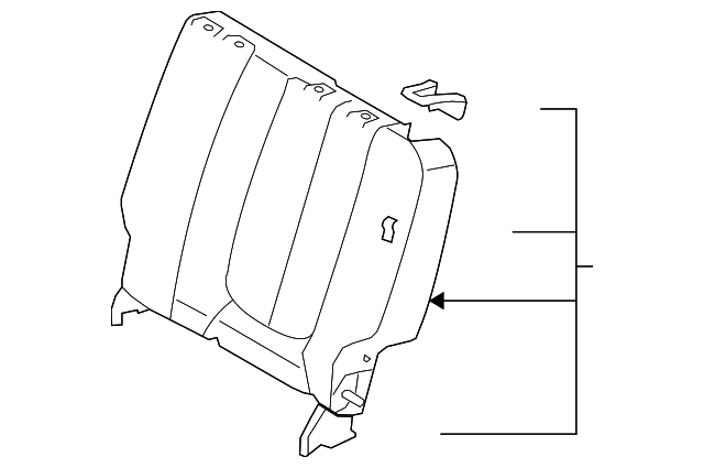 89300-1D340457 Деталь SEAT BACK ASSY