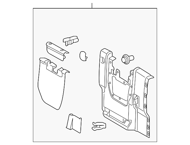64270-04150-C1 Деталь BACK PANEL TRIM, RIGHT