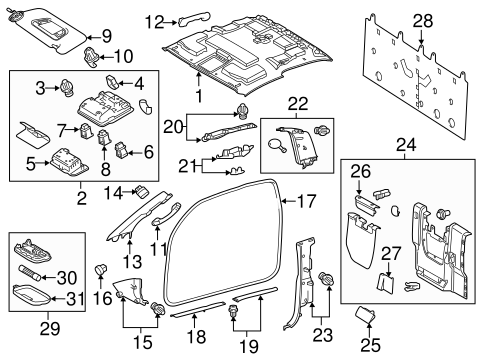 Tacoma INTERIOR TRIM - CAB