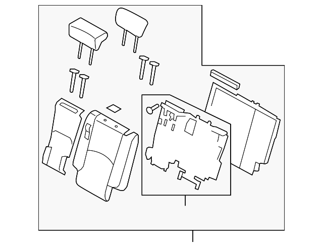 89300-2J100ACN Деталь SEAT BACK ASSY, LEFT