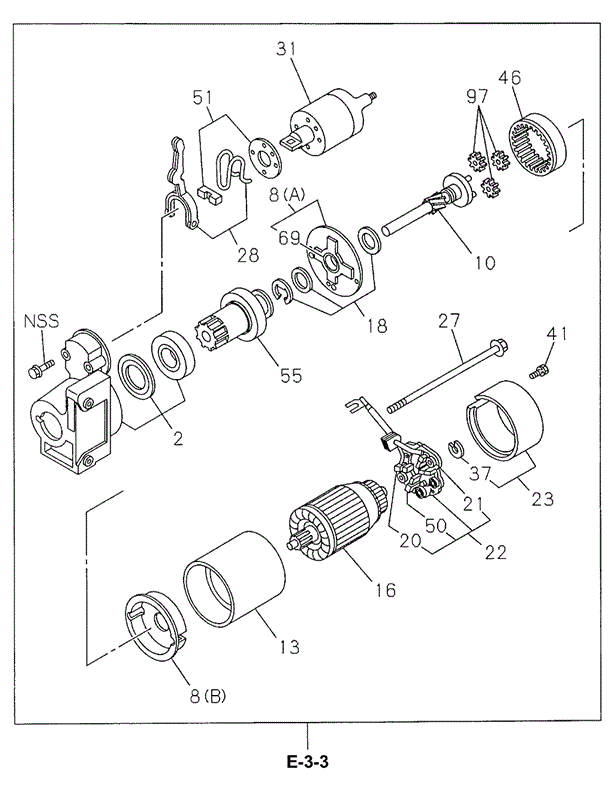 ENGINE/STARTER COMPONENTS for 1998 Acura SLX #1