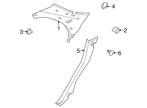 Spectra INTERIOR TRIM - QUARTER PANELS