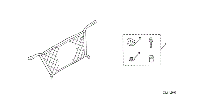 ACCESSORIES/IN-BED CARGO NET (TRUNK) for 2011 Honda RIDGELINE #1