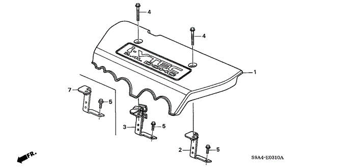 ENGINE/ENGINE COVER for 2003 Honda CR-V #1