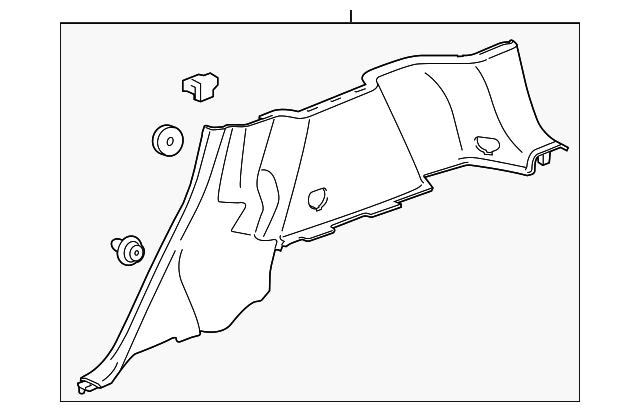 22865617 LOWER TRIM PANEL, RIGHT