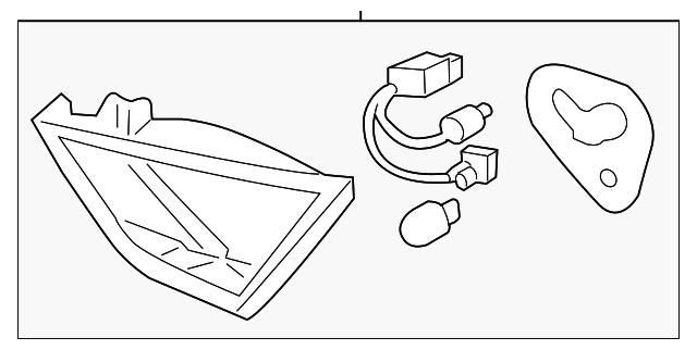 92403-3Q100 Деталь BACKUP LAMP ASSY, LEFT
