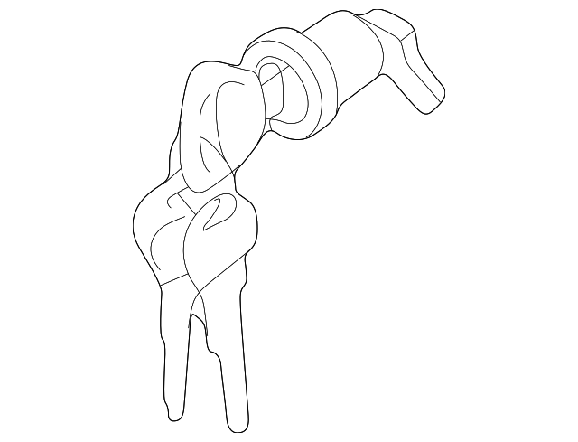 MR555511 LOCK CYLINDER, LEFT