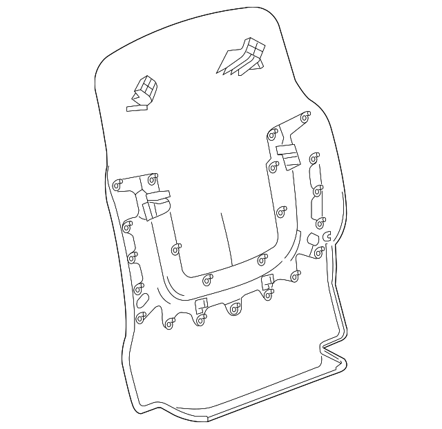 22844116 Деталь SEAT BACK PANEL