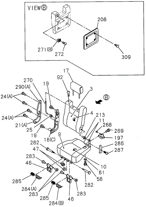 SLX REAR SEAT (R.)