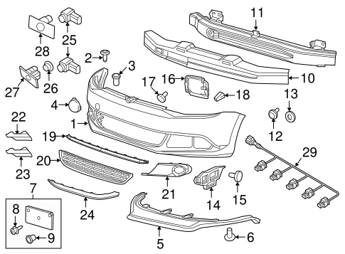 Jetta BUMPER & COMPONENTS - FRONT