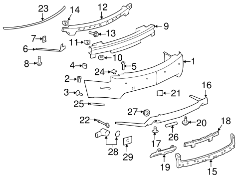 CTS BUMPER & COMPONENTS - REAR