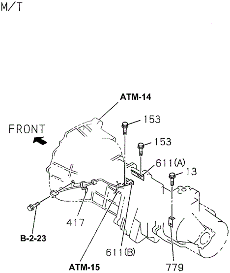 ENGINE/MT SENSOR BRACKETS for 1997 Honda PASSPORT #1