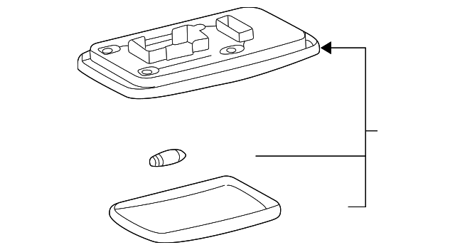 81240-12010-B0 Деталь DOME LAMP ASSY