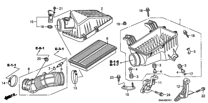 CIVIC SEDAN AIR CLEANER (2.0L)