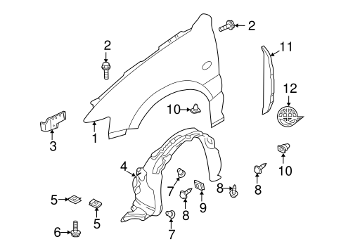 Tribute EXTERIOR TRIM - FENDER