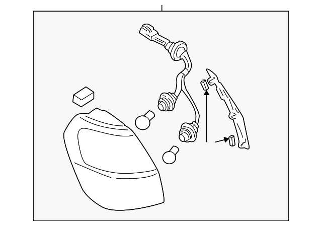 84201AE17A Деталь TAIL LAMP ASSY, LEFT